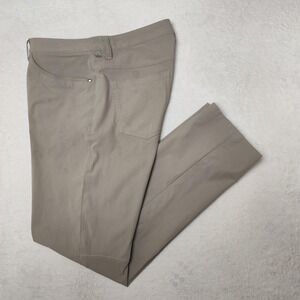Lululemon Pants‎ Mens 32x33 Beige Chino Flat Front 5-Pocket Stretch Commuter
